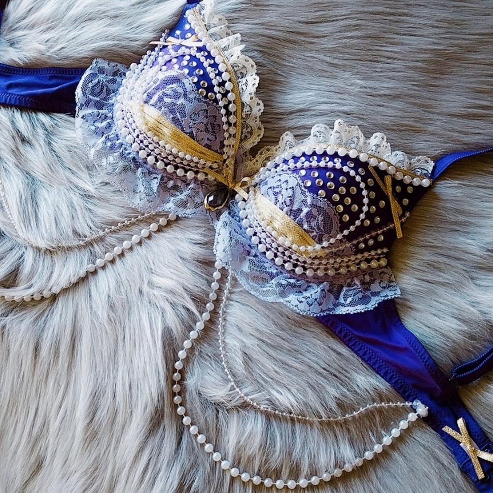 VS Festival Rave Costume Bra Top 32A Push Up